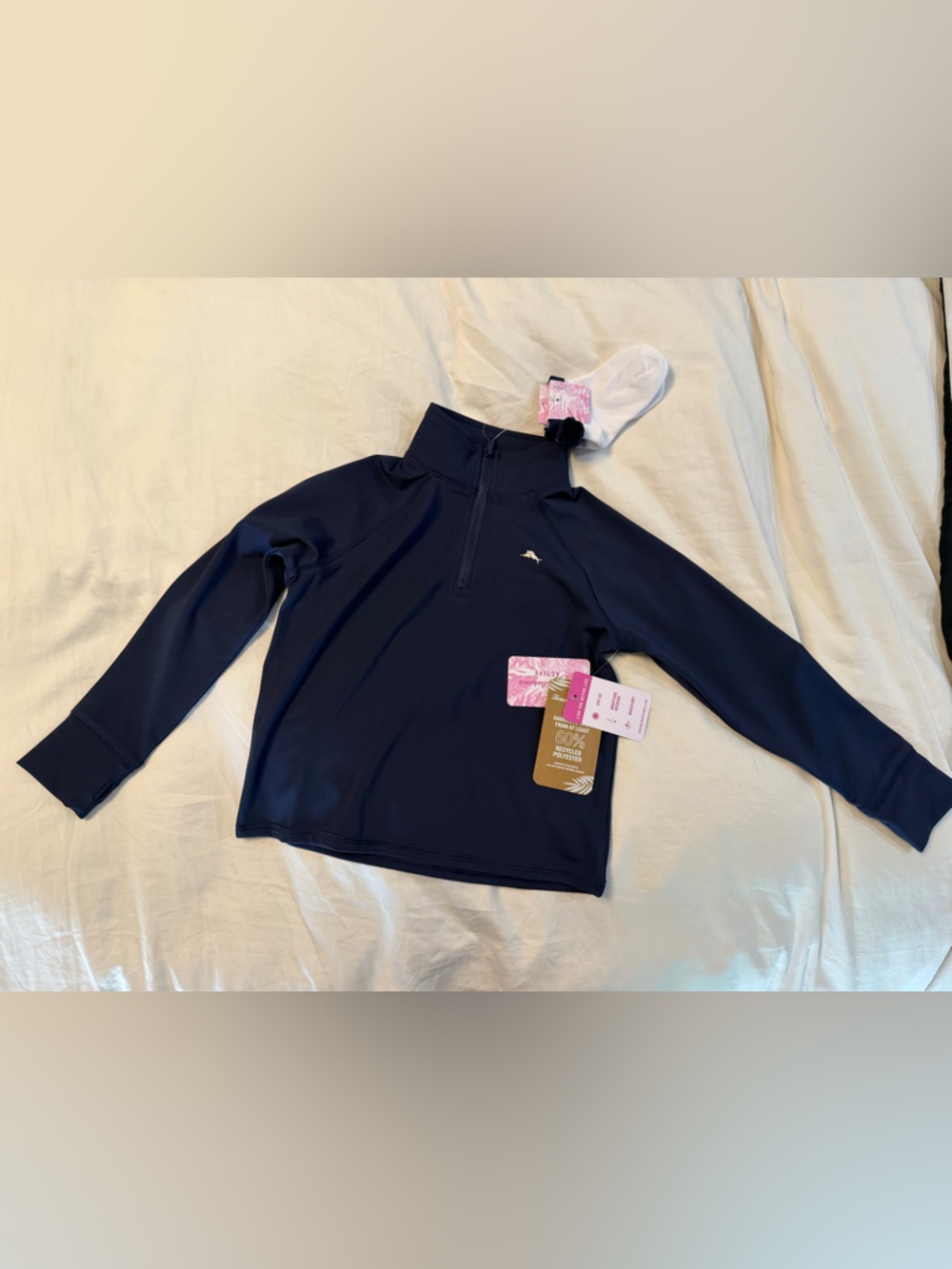 Tommy Bahama Navy Active Quarter-Zip Pullover